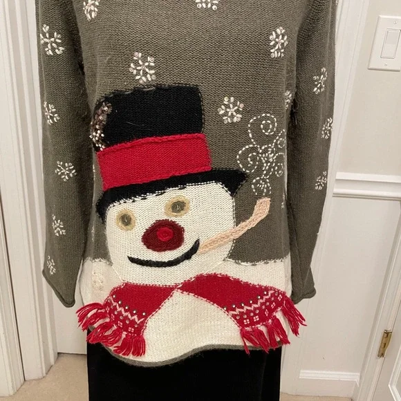 Susan Bristol Snowman Sweater - Picture 2 of 4
